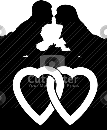 Couple love people Couple love people stock vector clipart, Vector illustration of couple people by olinchuk