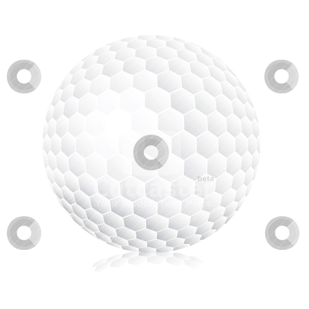 golf ball vector. Golf ball on white background