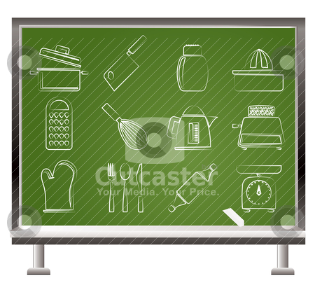 Kitchen and household Utensil Icons Kitchen and household Utensil Icons stock vector clipart, Kitchen and household Utensil Icons - vector icon set by Stoyan Haytov