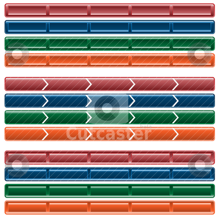 To use this stock image in your creative project, please select the size you need over to the right and click the "Add to Cart" button.
Your downloaded image will come with the Cutcaster watermark removed so don’t worry about the watermark you see on this page. Web button navigation bars stock vector clipart, Web button navigation bars, 3 different sets in 4 colors. Isolated on white. by toots77