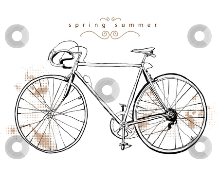 To use this stock image in your creative project, please select the size you need over to the right and click the "Add to Cart" button.
Your downloaded image will come with the Cutcaster watermark removed so don’t worry about the watermark you see on this page. Illustration vintage bicycle stock vector clipart, illustration drawing sketch paint vector by studiodrawing