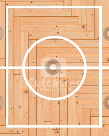 Wooden parquet basketball Wooden parquet basketball stock vector clipart, wooden parquet basketball center layout by Yuriy Mayboroda
