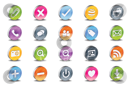 3d vector useful icon set 3d vector useful icon set stock vector clipart, 3d vector useful icon set by gotovanko1
