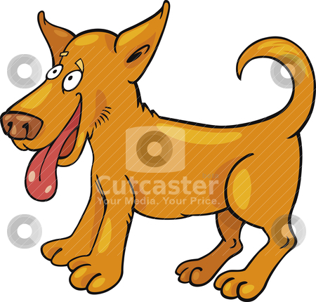 Cartoon puppy Cartoon puppy stock vector clipart, Cartoon illustration of funny puppy by Igor Zakowski