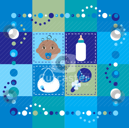 To use this stock image in your creative project, please select the size you need over to the right and click the "Add to Cart" button.
Your downloaded image will come with the Cutcaster watermark removed so don’t worry about the watermark you see on this page. Baby Boy Quilt 2 stock vector clipart, Vector Illustration of baby boy quilt 2. Patchwork or sewing, background. by Basheera Hassanali