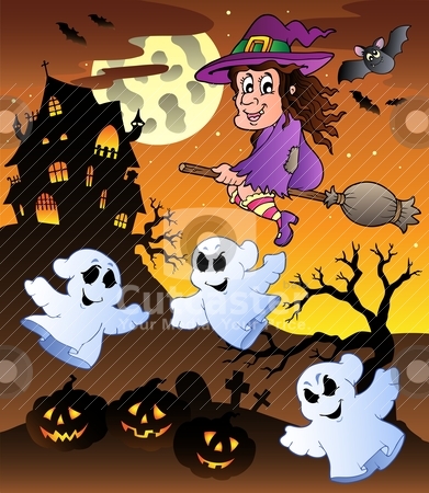 To use this stock image in your creative project, please select the size you need over to the right and click the "Add to Cart" button.
Your downloaded image will come with the Cutcaster watermark removed so don’t worry about the watermark you see on this page. Scene with Halloween mansion 5 stock vector clipart, Scene with Halloween mansion 5 - vector illustration. by Klara Viskova