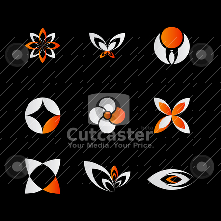 To use this stock image in your creative project, please select the size you need over to the right and click the "Add to Cart" button.
Your downloaded image will come with the Cutcaster watermark removed so don’t worry about the watermark you see on this page. Orange logo elements stock vector clipart, 9 pieced of elegant and modern orange logo elements set on black by HypnoCreative