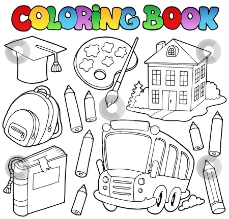 Coloring book school cartoons 9 Coloring book school cartoons 9 stock vector clipart, Coloring book school cartoons 9 - vector illustration. by Klara Viskova