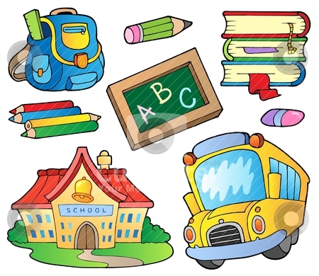 School supplies collection 1 School supplies collection 1 stock vector clipart, School supplies collection 1 - vector illustration. by Klara Viskova