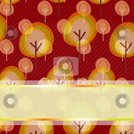 To use this stock image in your creative project, please select the size you need over to the right and click the "Add to Cart" button.
Your downloaded image will come with the Cutcaster watermark removed so don’t worry about the watermark you see on this page. Abstract autumn tree seamless pattern greeting card stock vector clipart, Abstract autumn tree seamless pattern greeting card by meikis