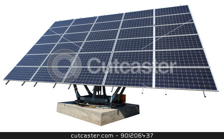 To use this stock image in your creative project, please select the size you need over to the right and click the "Add to Cart" button.
Your downloaded image will come with the Cutcaster watermark removed so don’t worry about the watermark you see on this page. Solar panel isolated on white stock photo, Solar energy plant isolated on white background with clipping path. by Natalia Macheda