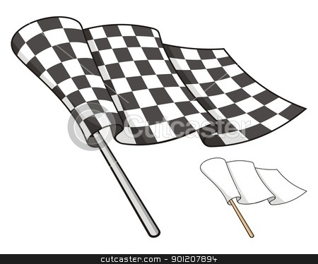 To use this stock image in your creative project, please select the size you need over to the right and click the "Add to Cart" button.
Your downloaded image will come with the Cutcaster watermark removed so don’t worry about the watermark you see on this page. Checkered flag stock vector clipart, Waving checkered flag isolated on white background, also a white peace flag. by fractal.gr