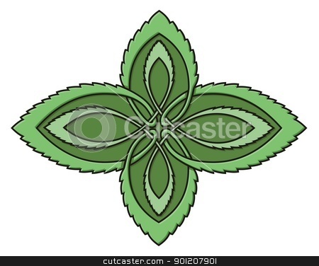 To use this stock image in your creative project, please select the size you need over to the right and click the "Add to Cart" button.
Your downloaded image will come with the Cutcaster watermark removed so don’t worry about the watermark you see on this page. Mint celtic knot stock vector clipart, Green celtic knot design representing mint leaves isolated on white background. by fractal.gr