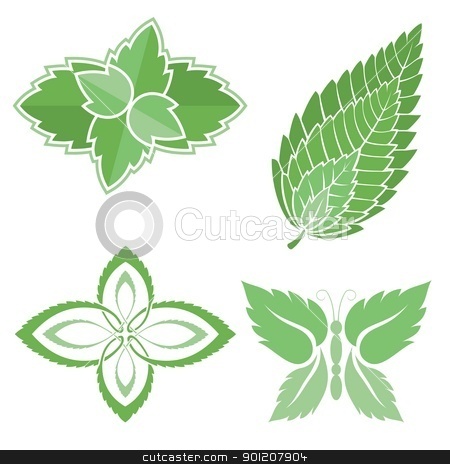 To use this stock image in your creative project, please select the size you need over to the right and click the "Add to Cart" button.
Your downloaded image will come with the Cutcaster watermark removed so don’t worry about the watermark you see on this page. Mint leaves icons stock vector clipart, Four green mint leaves icons isolated on white background. by fractal.gr