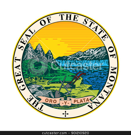 To use this stock image in your creative project, please select the size you need over to the right and click the "Add to Cart" button.
Your downloaded image will come with the Cutcaster watermark removed so don’t worry about the watermark you see on this page. Montana state seal stock photo, Seal of American state of Montana; isolated on whiite background. by Martin Crowdy