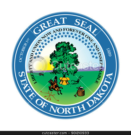 To use this stock image in your creative project, please select the size you need over to the right and click the "Add to Cart" button.
Your downloaded image will come with the Cutcaster watermark removed so don’t worry about the watermark you see on this page. North Dakota state seal stock photo, Seal of American state of North Dakota; isolated on whiite background. by Martin Crowdy