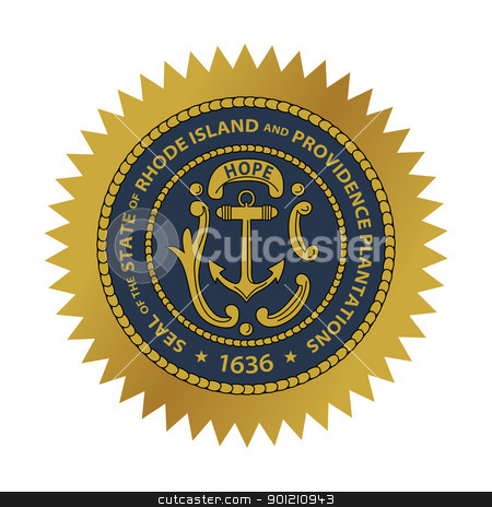 To use this stock image in your creative project, please select the size you need over to the right and click the "Add to Cart" button.
Your downloaded image will come with the Cutcaster watermark removed so don’t worry about the watermark you see on this page. Rhode Island state seal stock photo, Seal of American state of Rhode Island; isolated on whiite background. by Martin Crowdy