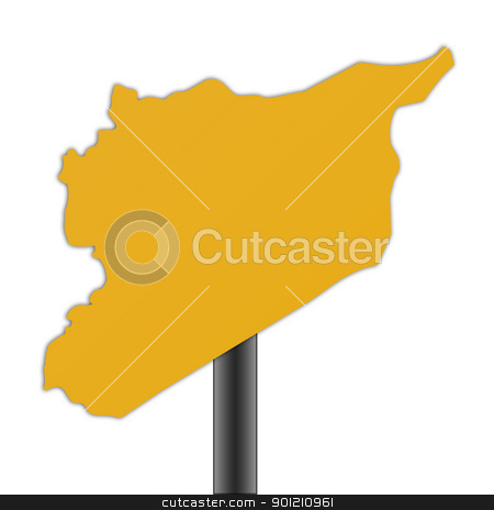 To use this stock image in your creative project, please select the size you need over to the right and click the "Add to Cart" button.
Your downloaded image will come with the Cutcaster watermark removed so don’t worry about the watermark you see on this page. Syria map road sign stock photo, Syria map road sign isolated on a white background. by Martin Crowdy