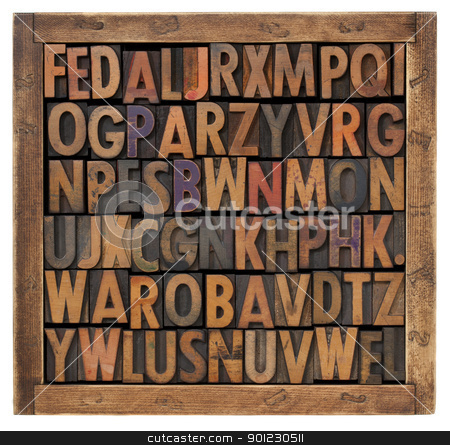 To use this stock image in your creative project, please select the size you need over to the right and click the "Add to Cart" button.
Your downloaded image will come with the Cutcaster watermark removed so don’t worry about the watermark you see on this page. random alphabet letters stock photo, random alphabet letters in vintage letterpress type by Marek Uliasz