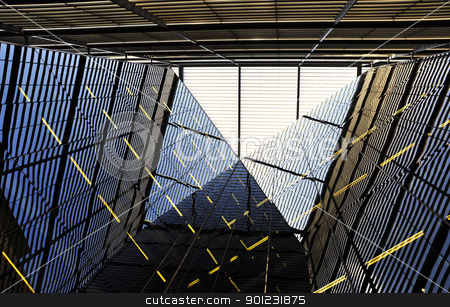 To use this stock image in your creative project, please select the size you need over to the right and click the "Add to Cart" button.
Your downloaded image will come with the Cutcaster watermark removed so don’t worry about the watermark you see on this page. Modern building detail stock photo, Modern building detail, metal structure reflecting on the glass by Dutourdumonde