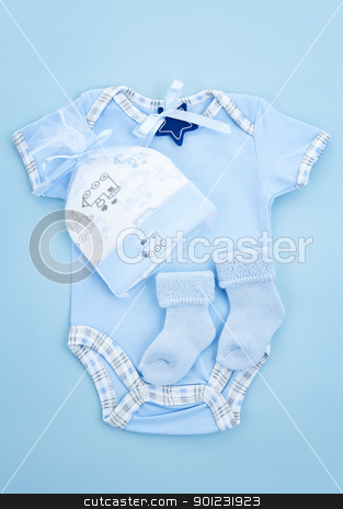 To use this stock image in your creative project, please select the size you need over to the right and click the "Add to Cart" button.
Your downloaded image will come with the Cutcaster watermark removed so don’t worry about the watermark you see on this page. Blue baby clothes for infant boy stock photo, Blue infant boy clothing for baby shower by Elena Elisseeva