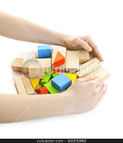 To use this stock image in your creative project, please select the size you need over to the right and click the "Add to Cart" button.
Your downloaded image will come with the Cutcaster watermark removed so don’t worry about the watermark you see on this page. Hands with wooden block toys stock photo, Hands gathering pile of wooden block toys isolated on white by Elena Elisseeva