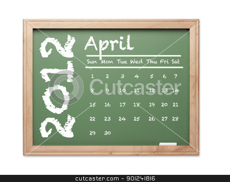 To use this stock image in your creative project, please select the size you need over to the right and click the "Add to Cart" button.
Your downloaded image will come with the Cutcaster watermark removed so don’t worry about the watermark you see on this page. April 2012 Calendar on Green Chalkboard stock photo, Month of April 2012 Calendar on Green Chalkboard Over White Background. by Andy Dean