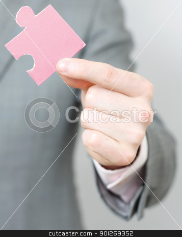 To use this stock image in your creative project, please select the size you need over to the right and click the "Add to Cart" button.
Your downloaded image will come with the Cutcaster watermark removed so don’t worry about the watermark you see on this page. The missing piece stock photo, A business man solving a puzzle by Lasse Kristensen@gmail.com