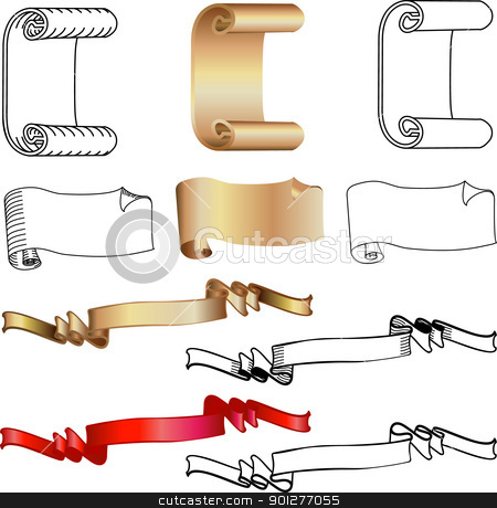 To use this stock image in your creative project, please select the size you need over to the right and click the "Add to Cart" button.
Your downloaded image will come with the Cutcaster watermark removed so don’t worry about the watermark you see on this page. Scroll, banner, and flag design elements stock vector clipart, Scroll, banner, and flag design elements, several alternatives. by Christos Georghiou