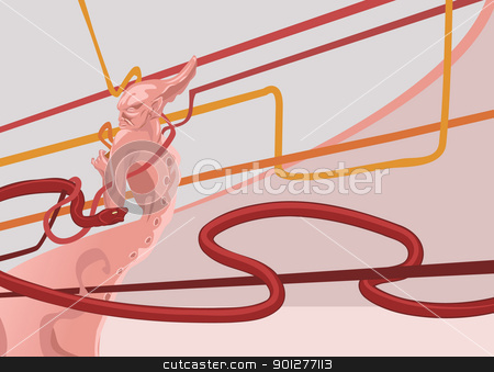 To use this stock image in your creative project, please select the size you need over to the right and click the "Add to Cart" button.
Your downloaded image will come with the Cutcaster watermark removed so don’t worry about the watermark you see on this page. deamon background stock vector clipart, a background by Christos Georghiou