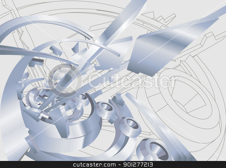 To use this stock image in your creative project, please select the size you need over to the right and click the "Add to Cart" button.
Your downloaded image will come with the Cutcaster watermark removed so don’t worry about the watermark you see on this page. industrial illustration stock vector clipart, an industrial / technological background or design element. by Christos Georghiou