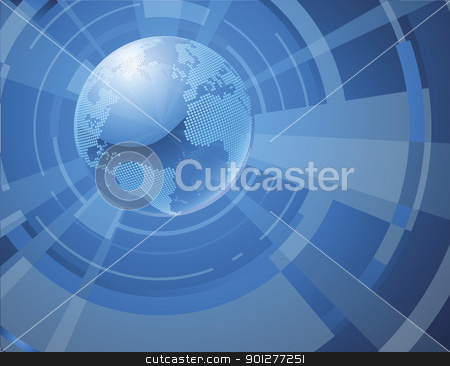 To use this stock image in your creative project, please select the size you need over to the right and click the "Add to Cart" button.
Your downloaded image will come with the Cutcaster watermark removed so don’t worry about the watermark you see on this page. Dynamic 3d world globe background stock vector clipart, A dynamic 3d world globe background by Christos Georghiou