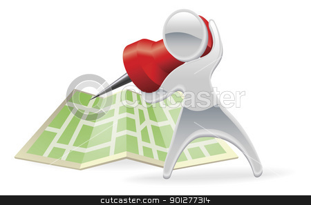 To use this stock image in your creative project, please select the size you need over to the right and click the "Add to Cart" button.
Your downloaded image will come with the Cutcaster watermark removed so don’t worry about the watermark you see on this page. Metallic cartoon mascot map pin concept stock vector clipart, Metallic cartoon mascot character with map pin concept by Christos Georghiou