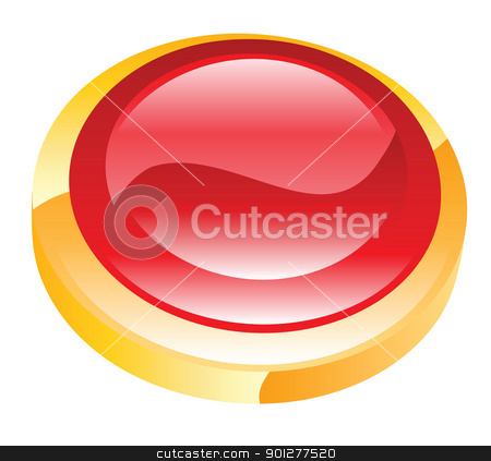 To use this stock image in your creative project, please select the size you need over to the right and click the "Add to Cart" button.
Your downloaded image will come with the Cutcaster watermark removed so don’t worry about the watermark you see on this page. button illustration stock vector clipart, Illustration of a shiny red button by Christos Georghiou
