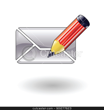 To use this stock image in your creative project, please select the size you need over to the right and click the "Add to Cart" button.
Your downloaded image will come with the Cutcaster watermark removed so don’t worry about the watermark you see on this page. compose mail illustration stock vector clipart, Illustration of composing mail with pencil by Christos Georghiou