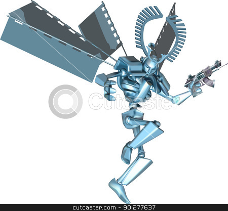 To use this stock image in your creative project, please select the size you need over to the right and click the "Add to Cart" button.
Your downloaded image will come with the Cutcaster watermark removed so don’t worry about the watermark you see on this page. samurai robot illustration stock vector clipart, A cool futuristic manga style samurai robot by Christos Georghiou