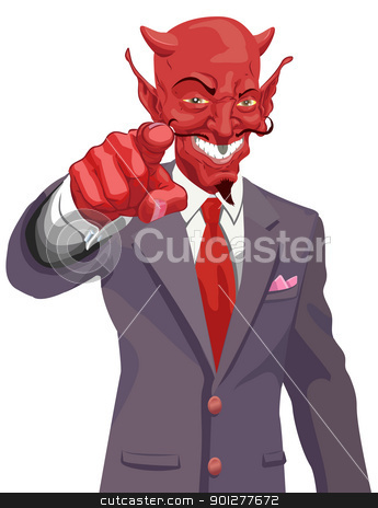 To use this stock image in your creative project, please select the size you need over to the right and click the "Add to Cart" button.
Your downloaded image will come with the Cutcaster watermark removed so don’t worry about the watermark you see on this page. devil pointing illustration stock vector clipart, The devil wants you! Is the corporate world asking you to sell out or just the tax man wanting his due? No meshes used by Christos Georghiou