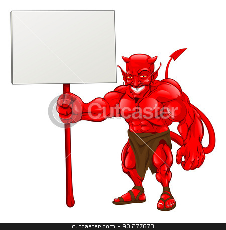To use this stock image in your creative project, please select the size you need over to the right and click the "Add to Cart" button.
Your downloaded image will come with the Cutcaster watermark removed so don’t worry about the watermark you see on this page. Devil standing holding sign stock vector clipart, A devil cartoon character illustration standing with sign by Christos Georghiou