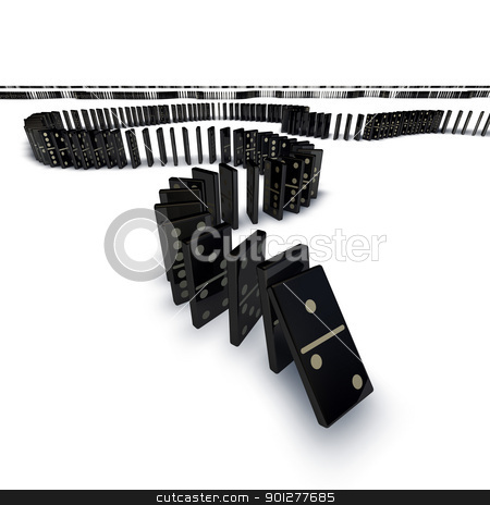 To use this stock image in your creative project, please select the size you need over to the right and click the "Add to Cart" button.
Your downloaded image will come with the Cutcaster watermark removed so don’t worry about the watermark you see on this page. Line of dominoes falling stock photo, A long line of dominoes going into the distance starting to fall over cascade. by Christos Georghiou