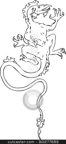 To use this stock image in your creative project, please select the size you need over to the right and click the "Add to Cart" button.
Your downloaded image will come with the Cutcaster watermark removed so don’t worry about the watermark you see on this page. dragon Illustration stock vector clipart, An illustration of a dragon. by Christos Georghiou