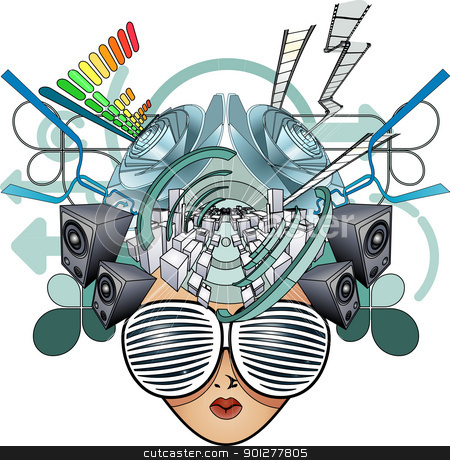 To use this stock image in your creative project, please select the size you need over to the right and click the "Add to Cart" button.
Your downloaded image will come with the Cutcaster watermark removed so don’t worry about the watermark you see on this page. Media head abstract illustration stock vector clipart, A media head abstract illustration
by Christos Georghiou