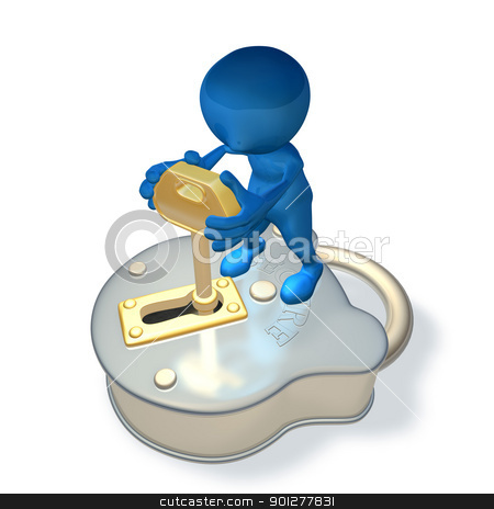 To use this stock image in your creative project, please select the size you need over to the right and click the "Add to Cart" button.
Your downloaded image will come with the Cutcaster watermark removed so don’t worry about the watermark you see on this page. 3d character with padlock and key stock photo, 3d render of cute character with padlock and key by Christos Georghiou