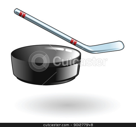 To use this stock image in your creative project, please select the size you need over to the right and click the "Add to Cart" button.
Your downloaded image will come with the Cutcaster watermark removed so don’t worry about the watermark you see on this page. hockey stick and puck Illustration stock vector clipart, Illustration of a hockey puck and stick by Christos Georghiou