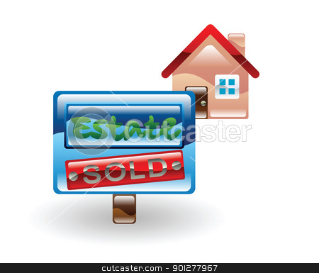To use this stock image in your creative project, please select the size you need over to the right and click the "Add to Cart" button.
Your downloaded image will come with the Cutcaster watermark removed so don’t worry about the watermark you see on this page. house sold stock vector clipart, Illustration of a sold house by Christos Georghiou