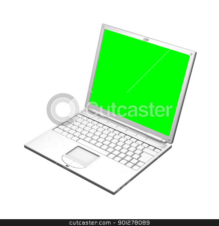 To use this stock image in your creative project, please select the size you need over to the right and click the "Add to Cart" button.
Your downloaded image will come with the Cutcaster watermark removed so don’t worry about the watermark you see on this page. Illustration of an open laptop computer stock photo, An illustration of an open laptop computer. The screen is a uniform green to make it easier to mask out and replace with your own image. 3D object created especially for this series of illustrations by the artist.
by Christos Georghiou