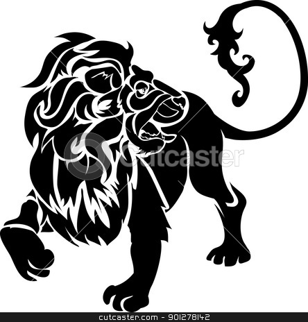 To use this stock image in your creative project, please select the size you need over to the right and click the "Add to Cart" button.
Your downloaded image will come with the Cutcaster watermark removed so don’t worry about the watermark you see on this page. Lion Illustration stock vector clipart, Monochrome vector illustration of a stylised lion by Christos Georghiou