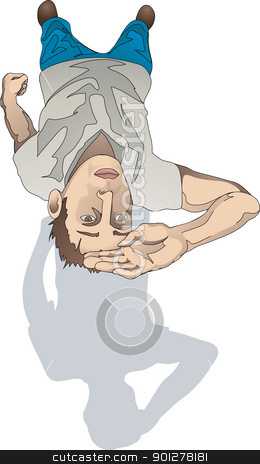To use this stock image in your creative project, please select the size you need over to the right and click the "Add to Cart" button.
Your downloaded image will come with the Cutcaster watermark removed so don’t worry about the watermark you see on this page. man looking up illustration stock vector clipart, A man sheltering eyes and looking up at something by Christos Georghiou