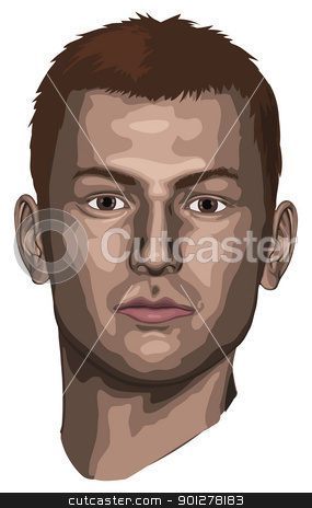 To use this stock image in your creative project, please select the size you need over to the right and click the "Add to Cart" button.
Your downloaded image will come with the Cutcaster watermark removed so don’t worry about the watermark you see on this page. Portrait of as young man stock vector clipart, Portrait of a handsome young man by Christos Georghiou
