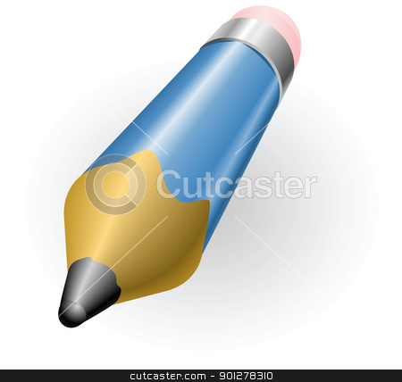 To use this stock image in your creative project, please select the size you need over to the right and click the "Add to Cart" button.
Your downloaded image will come with the Cutcaster watermark removed so don’t worry about the watermark you see on this page. pencil illustration stock vector clipart, Illustration of a large pencil in front of white background by Christos Georghiou