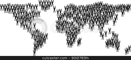 To use this stock image in your creative project, please select the size you need over to the right and click the "Add to Cart" button.
Your downloaded image will come with the Cutcaster watermark removed so don’t worry about the watermark you see on this page. people of the world united stock vector clipart, world map made up of lots of stylised people, concept
by Christos Georghiou